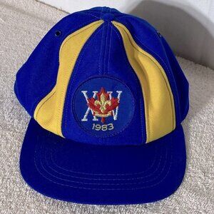 Vintage 1983 Blue Yellow Hat